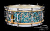 1929-1930 Ludwig Standard-Sensitive Model  Rainbow Pearl / Peacock II Snare :  5 x 14  