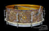 1929 Ludwig New Era Sensitive Model Peacock Pearl Snare :  5 x 14  