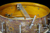 1929 Ludwig New Era Sensitive Model Peacock Pearl Snare :  5 x 14  