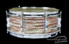 1960s Ludwig Trans Badge 'Oyster Pink Pearl' Super Classic :  5 x 14  