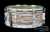1960s Ludwig Trans Badge 'Oyster Pink Pearl' Super Classic :  5 x 14  