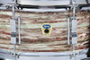 1960s Ludwig Trans Badge 'Oyster Pink Pearl' Super Classic :  5 x 14  