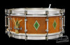 1930s Slingerland 'Artist' Full Dressed Sparkling Gold Snare Drum :  5 x 14  