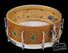 1930s Slingerland 'Artist' Full Dressed Sparkling Gold Snare Drum :  5 x 14  