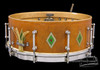 1930s Slingerland 'Artist' Full Dressed Sparkling Gold Snare Drum :  5 x 14  