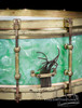 1930s Slingerland Tone Flange Sea Green Pearl Snare  :  5 x 14  