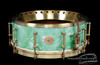 1930s Slingerland Tone Flange Sea Green Pearl Snare  :  5 x 14  