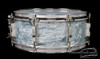 1960 Ludwig Trans Badge Jazz Festival Sky Blue Pearl Snare : 5 x 14 **SOLD**