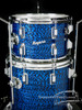 1966 Rogers Holiday Model Drum Kit Blue Onyx - 20 12 14 **SOLD**
