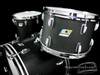 1970s Ludwig Black Panther Downbeat Drum Kit - 20 12 14 **SOLD**