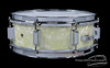 1964 Rogers White Marine Pearl Powertone Snare Drum : 5 x 14