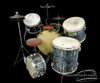 1940s Slingerland Radio King Trap Kit Vintage Black Diamond Pearl Drums 