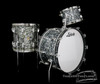 1960s Ludwig Pre-Serial New Yorker Drum Kit : Black Diamond Pearl : 22 12 14 **SOLD**