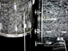 1960s Ludwig Pre-Serial New Yorker Drum Kit : Black Diamond Pearl : 22 12 14 **SOLD**