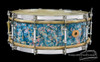 1930-1932 Ludwig Standard Model  Rainbow Pearl / Peacock II Snare :  5 x 14  