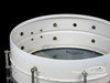 1930s Leedy White Enamel Reliance Model Snare Drum : 5 x 14