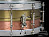 2013 AK Drums Hybrid Copper/Brass Snare Drum Nickel Hardware : 5x14