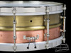 2013 AK Drums Hybrid Copper/Brass Snare Drum Nickel Hardware : 5x14