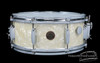 1950s Gretsch Broadkaster Model 3-Ply Snare Drum White Marine:  5 x 14  