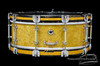 1930s Slingerland 'Tone Flange' Model Snare Drum Sparkling Gold : 5 x 14 **SOLD**