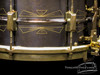 1932-35 Leedy Black Elite 'Thunderbird' Broadway Model Snare  :  6.5 x 14  