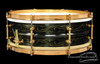 1923-26 Ludwig DeLuxe Black Beauty 'Scroll' Engraved Snare Drum : 5 x 14  