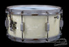 1937 Leedy Broadway Standard Model Snare Drum White Marine:  6.5 x 14 **SOLD** 