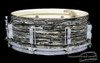 1966 Ludwig Oyster Black Pearl Jazz Festival Snare Drum Vintage Keystone: 5 x 14