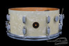 1950s Gretsch Floor Show Model Snare Drum White Marine Pearl 3-Ply : 6.5 x 14 **SOLD** 