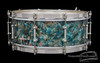 1930-32 Ludwig Peacock Pearl II Rainbow 'Separate Tension' Snare Drum : 5 x 14