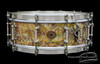 1928-30 Ludwig Peacock Pearl Type I 'Separate Tension' Snare Drum : 5 x 14