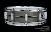 1977 Ludwig Brass Black Beauty Snare Drum Vintage Blue/Olive Badge : 5 x 14 **SOLD**