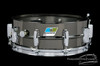 1977 Ludwig Brass Black Beauty Snare Drum Vintage Blue/Olive Badge : 5 x 14 **SOLD**