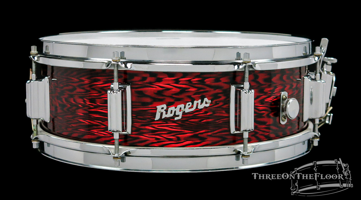 1965 Rogers Powertone Vintage Snare Drum Red Onyx Pearl : 5 x 14 : SOLD