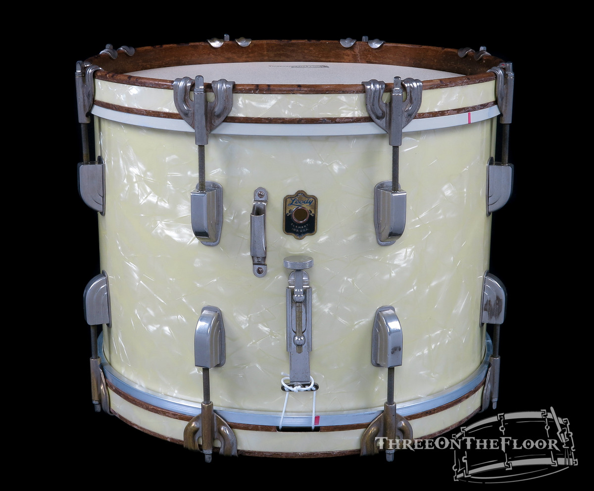 1940s Leedy 'Academy Street' Snare Drum Field Marching WMP Pearl : 10 x 14