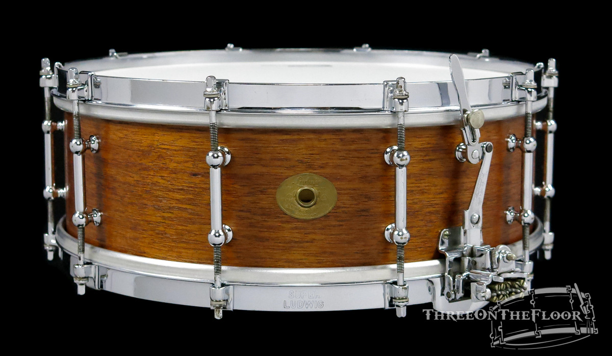 1930s Ludwig 'Super Ludwig' Model Snare Drum Vinage Solid Shell : 5 x 14