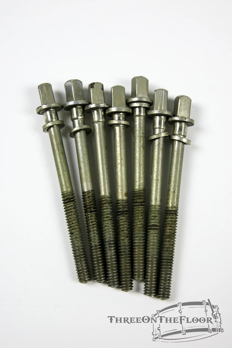 (x7) 1950s Leedy Snare Drum Tension Rods Nickel Plated : Lot213