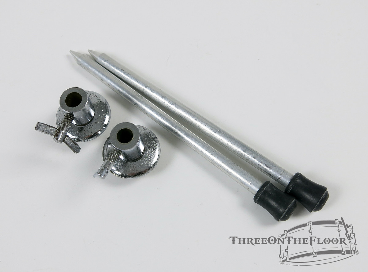 1960s Gretsch Bass Drum Telescoping Spurs and Mounts Vintage : Lot103