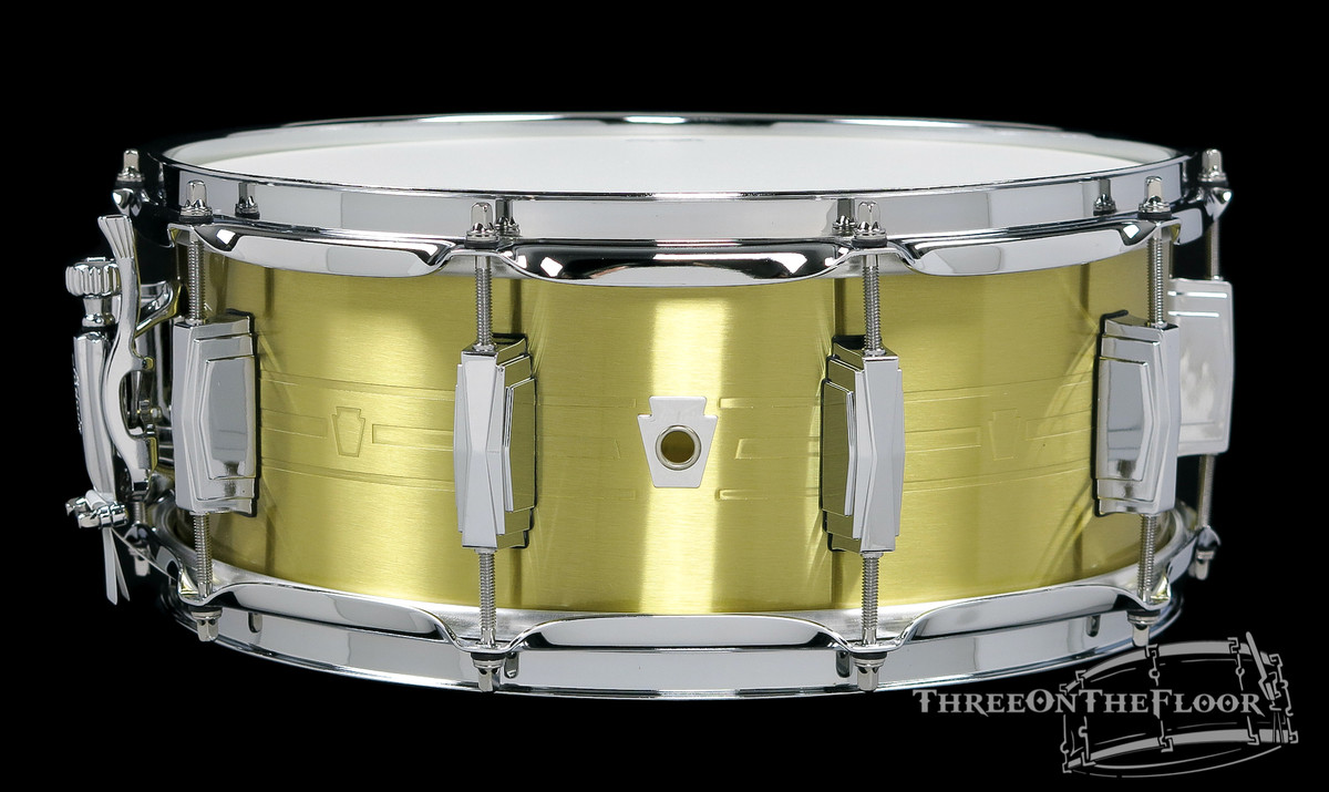 2018 Ludwig Heirloom Brass Snare Drum : 5.5" x 14" : New Old Stock