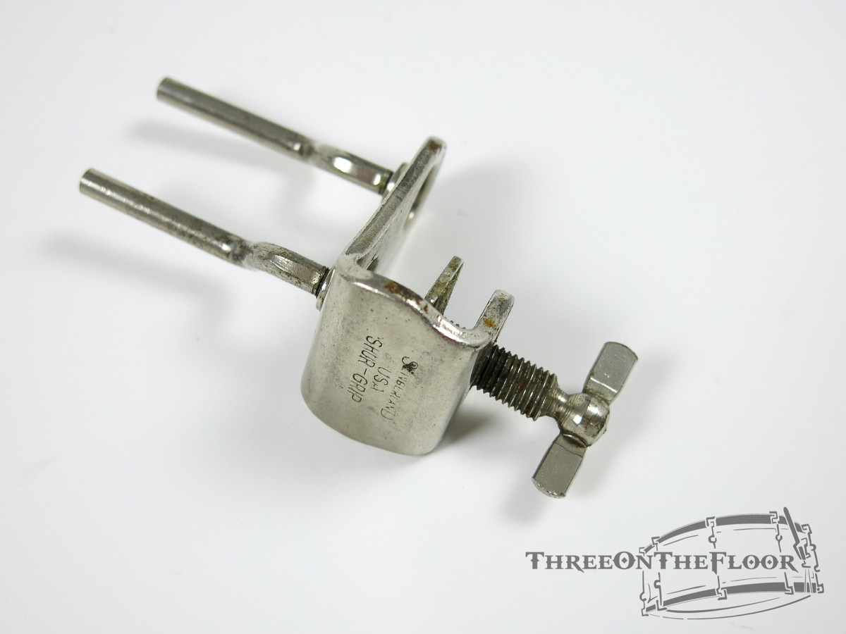 1930s-40s Slingerland Shur -Grip Bass Drum Wood Block Holder : Lot052