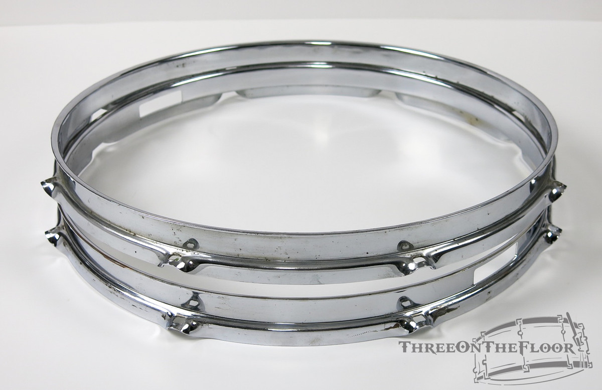 1960s Rogers Holiday Tall Boy 14" Snare Drum Hoops : HPRT14P