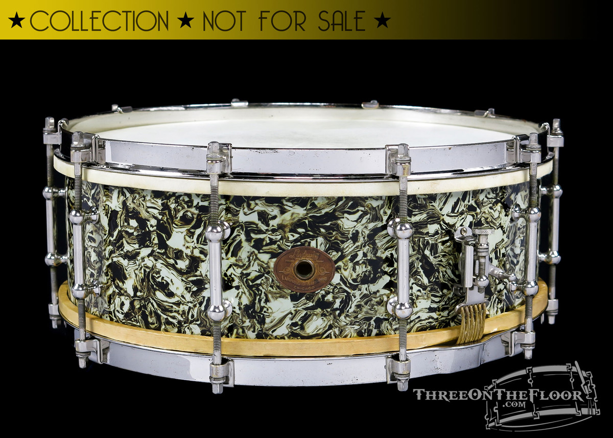 1928 Ludwig Marble Pearl Standard Model Snare :  5 x 14