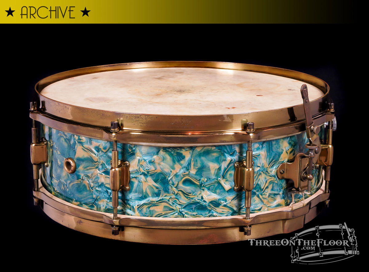 1920s Leedy Rainbow Pearl Professional Model Snare  :  5 x 14  