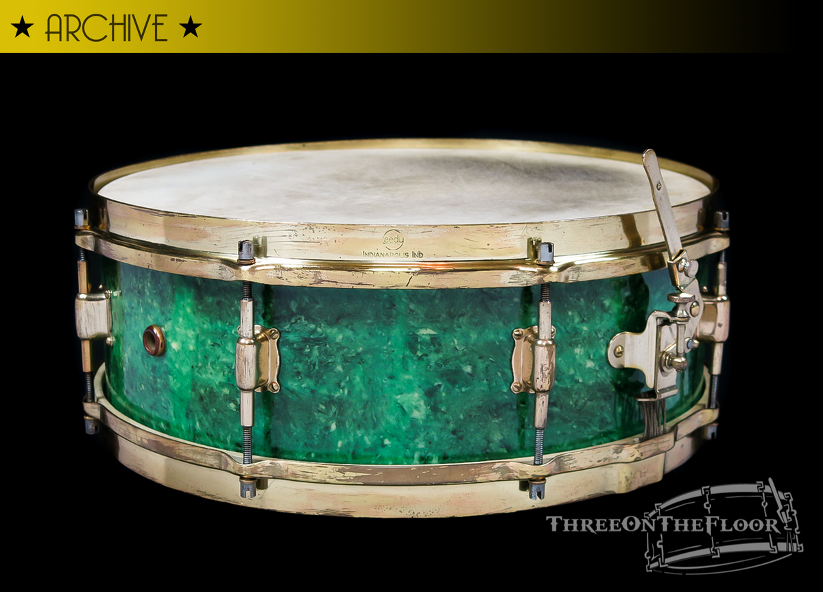1920s Leedy Jade Green Professional Model Snare  :  5 x 14  