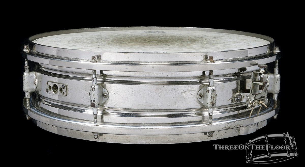 1920s Leedy 'Multi Model' Model Brass Shell Vintage Snare Drum :  4 x 14 **SOLD**
