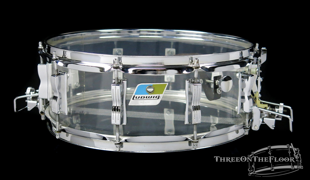 1976 Ludwig Super Sensitive Vistalite Snare Drum Clear : 5 x 14 **SOLD**