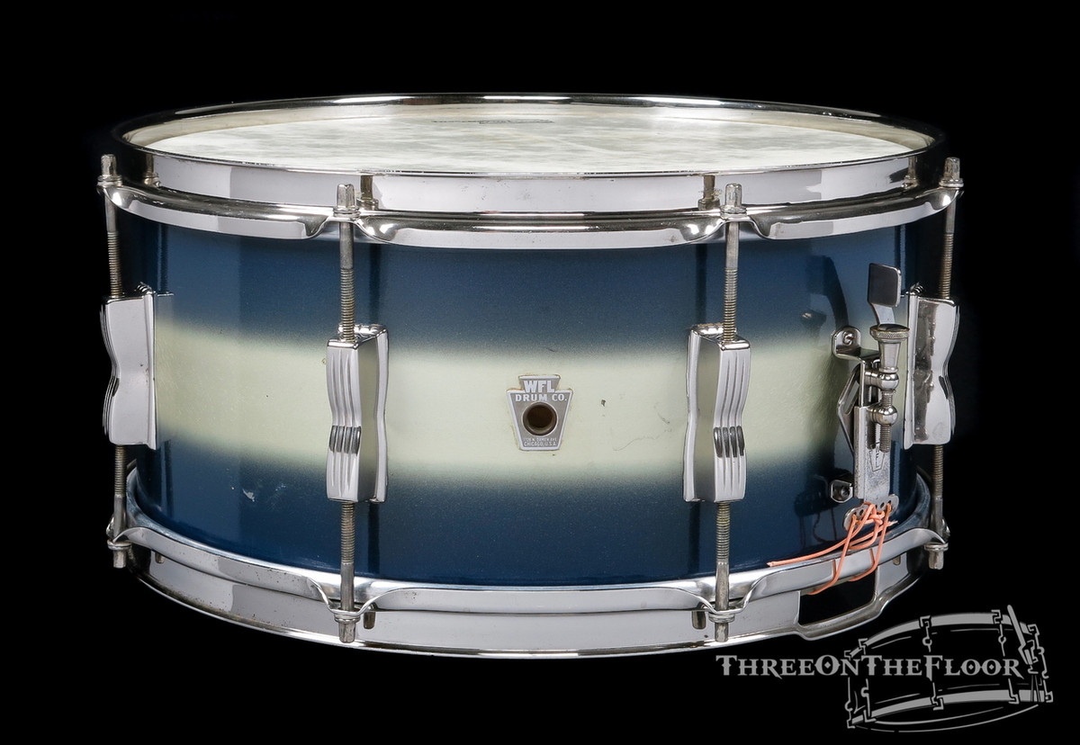 1940s Ludwig WFL Aluminum Badge Contest Model Snare Duco Nickel : 6.5 x 14 **SOLD**