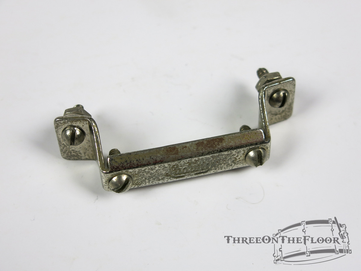 1950s 60s Ludwig WFL Snare Drum NICKEL Butt Plate / Strainer Hardware : Lot042