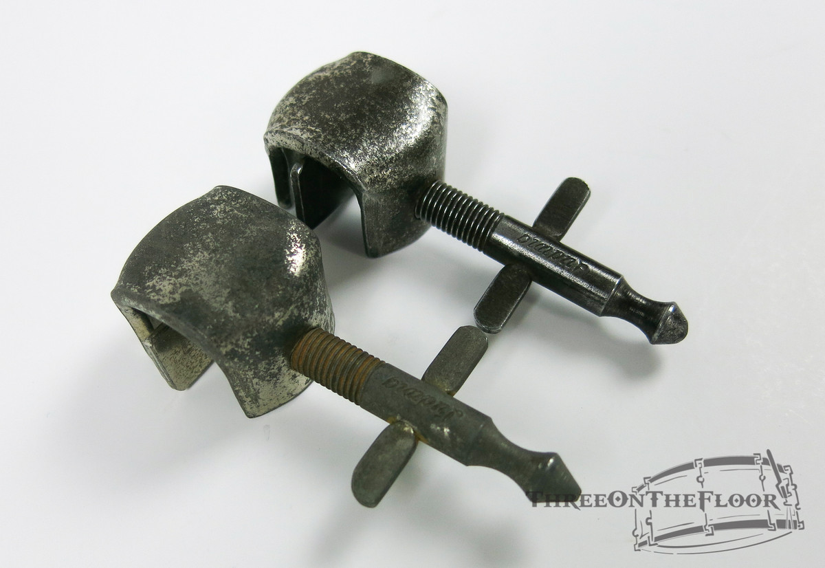 1920s Ludwig Bass Drum Clip On Spurs Vintage Hardware : Lot099