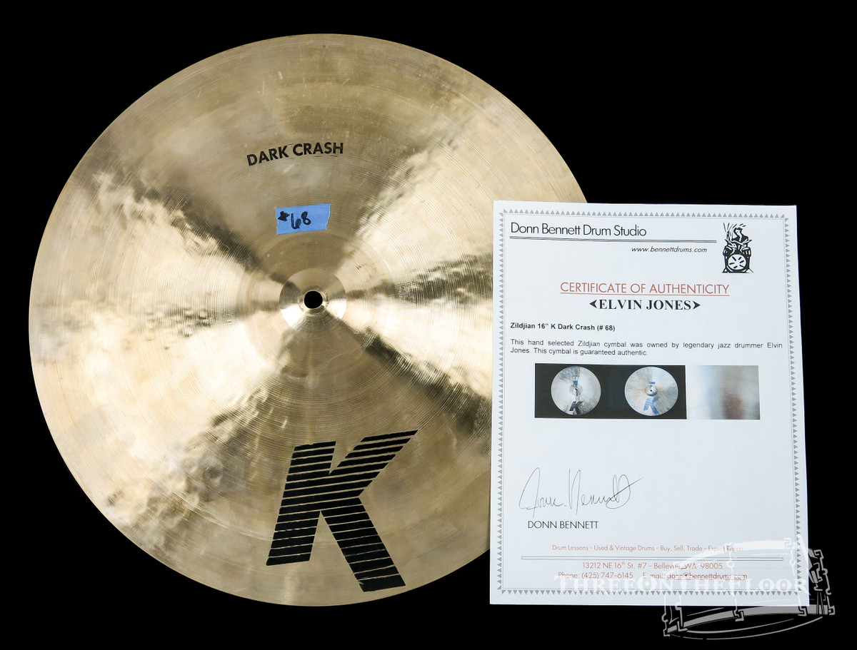 1982-88 Zildjian EAK 16" Dark Crash Cymbal : ELVIN JONES COLLECTION
